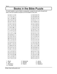 Unique Bible Books Puzzle